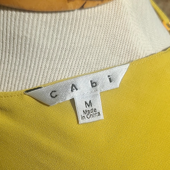 CAbi mustard yellow flowy long tank - Picture 6 of 9